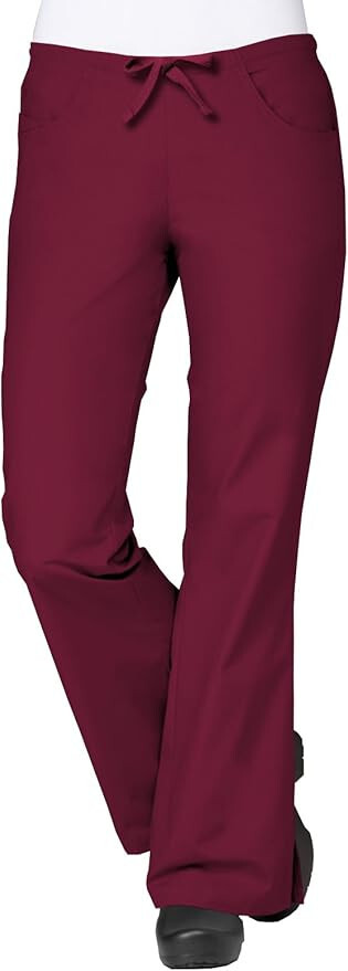 Maevn Core Women 9026 Flare Leg Scrub Pants Elastic Drawstring Back Size XXS-XXL