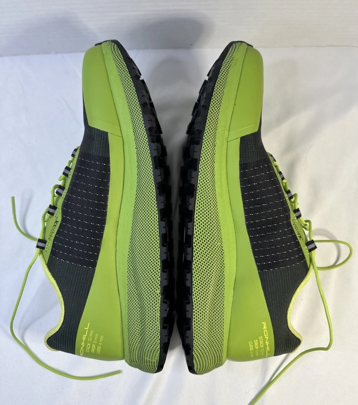 Ronhill Freedom Mens Trail Running Shoes Green Offroad All-Terrain Size 10 US