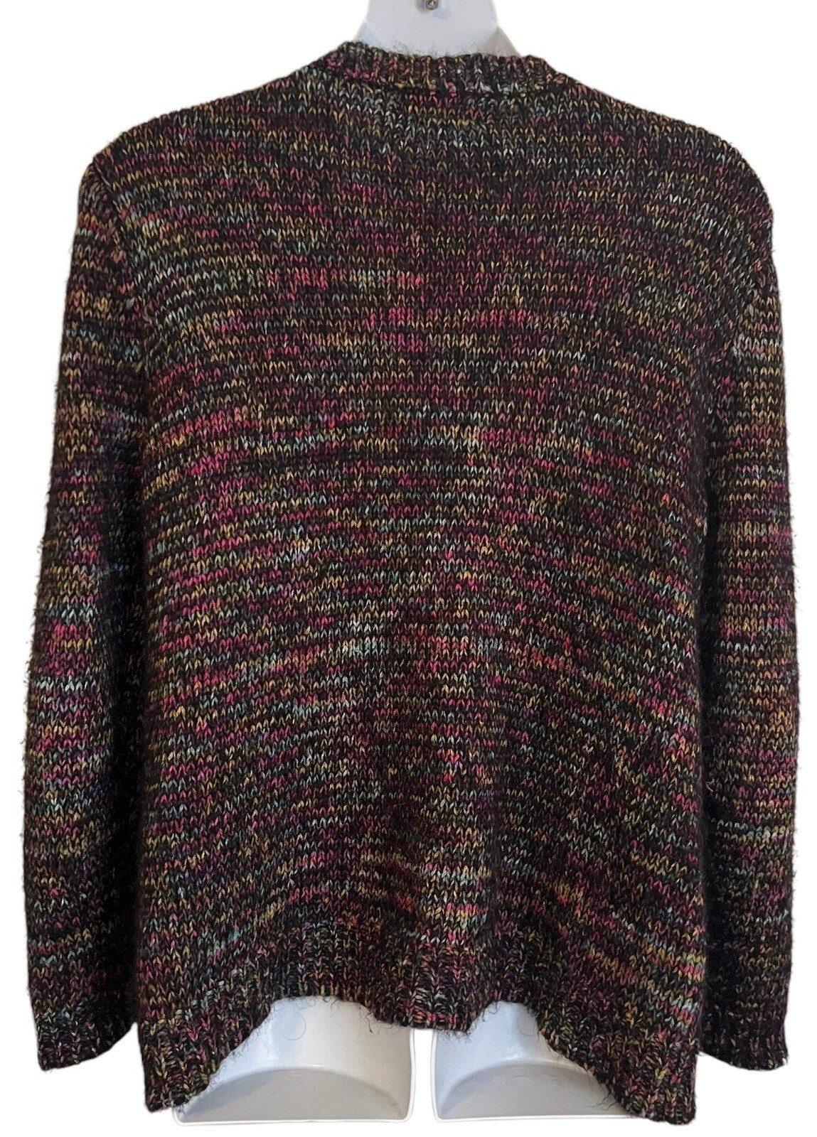 Invisible World Women’s Multicolor Sweater Sz XL Alpaca Wool Handmade In Peru