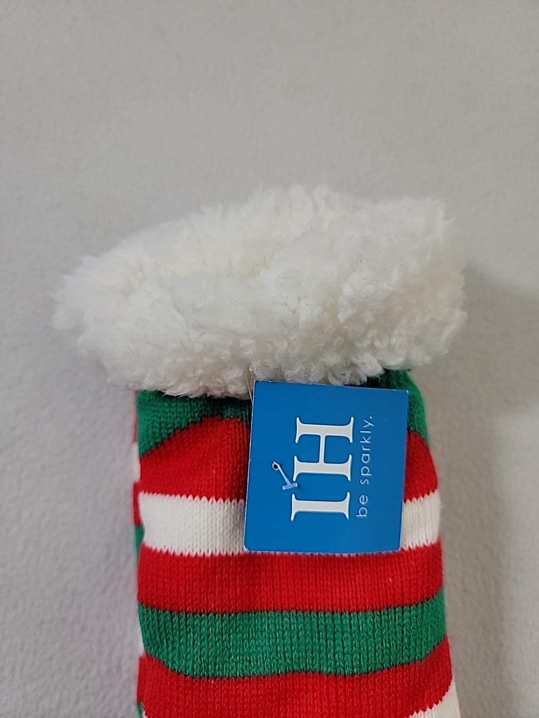 Isabel Harvey Sharpa Rudolph Slipper Socks. NWT