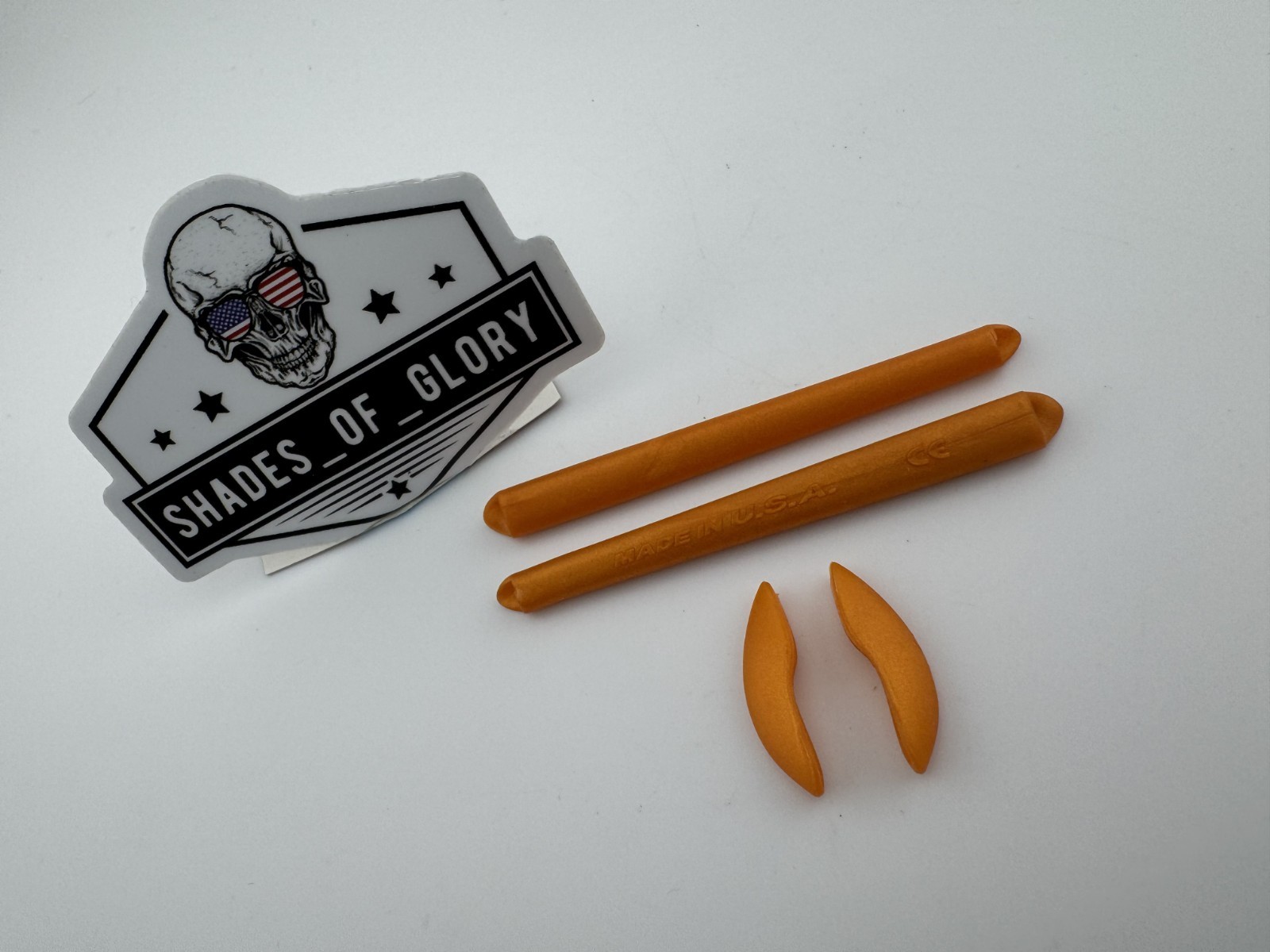 OAKLEY XX TWENTY EARSOCKS NOSEPIECE RUBBER KIT GOLDENROD AUTHENTIC OEM 06-488