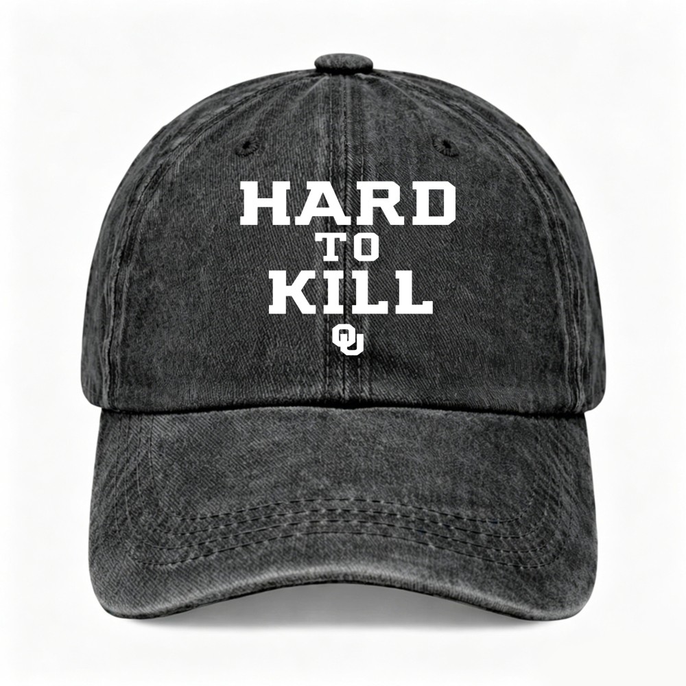 Hard To Resilient Inspirational Strength Survivor Casual Washed Baseball Cap