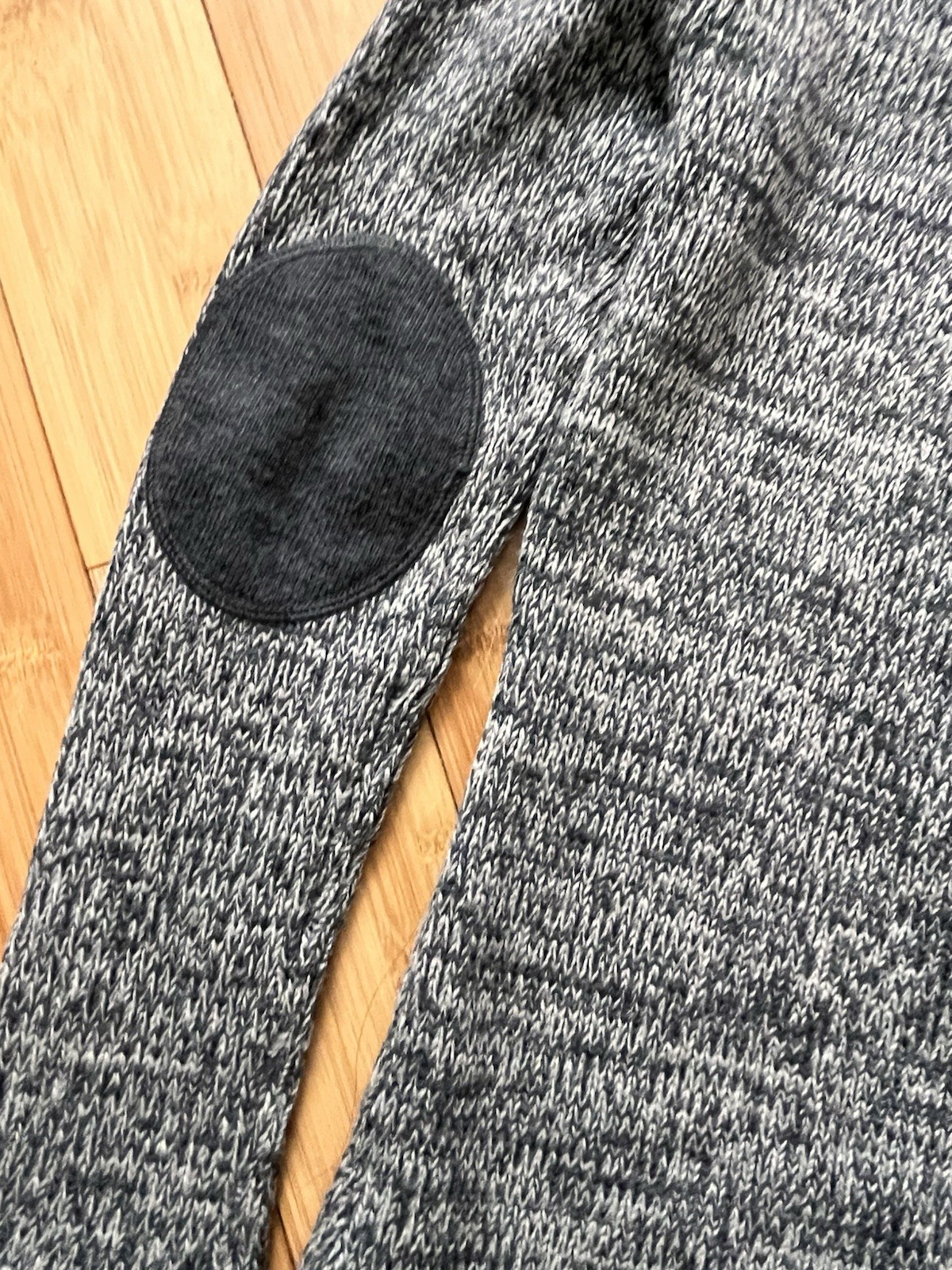EUC! XS Horny Toad & CO Marlevelous Pullover Sweater Jumper Gray Bk Elbow Pads