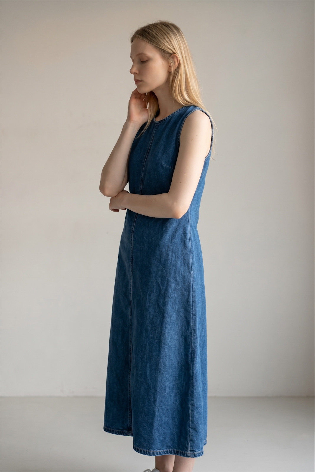Sleeveless TU Denim Summer Cotton Blend Dress Size 8 – 22