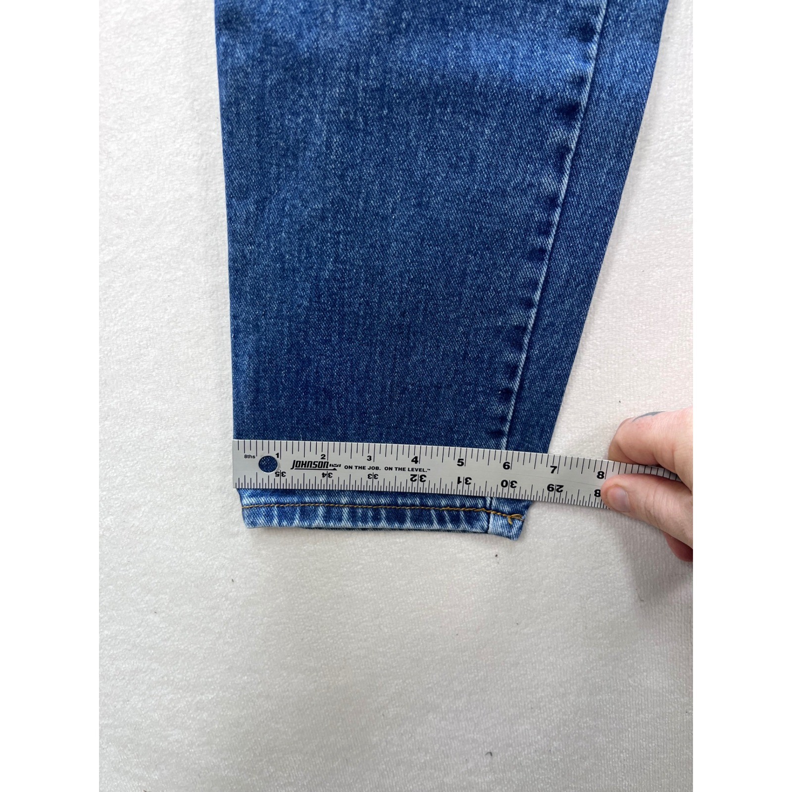 Jordache Vintage 90s Straight Leg Jeans Womens 11/12 Blue Denim Cotton VTG 3173