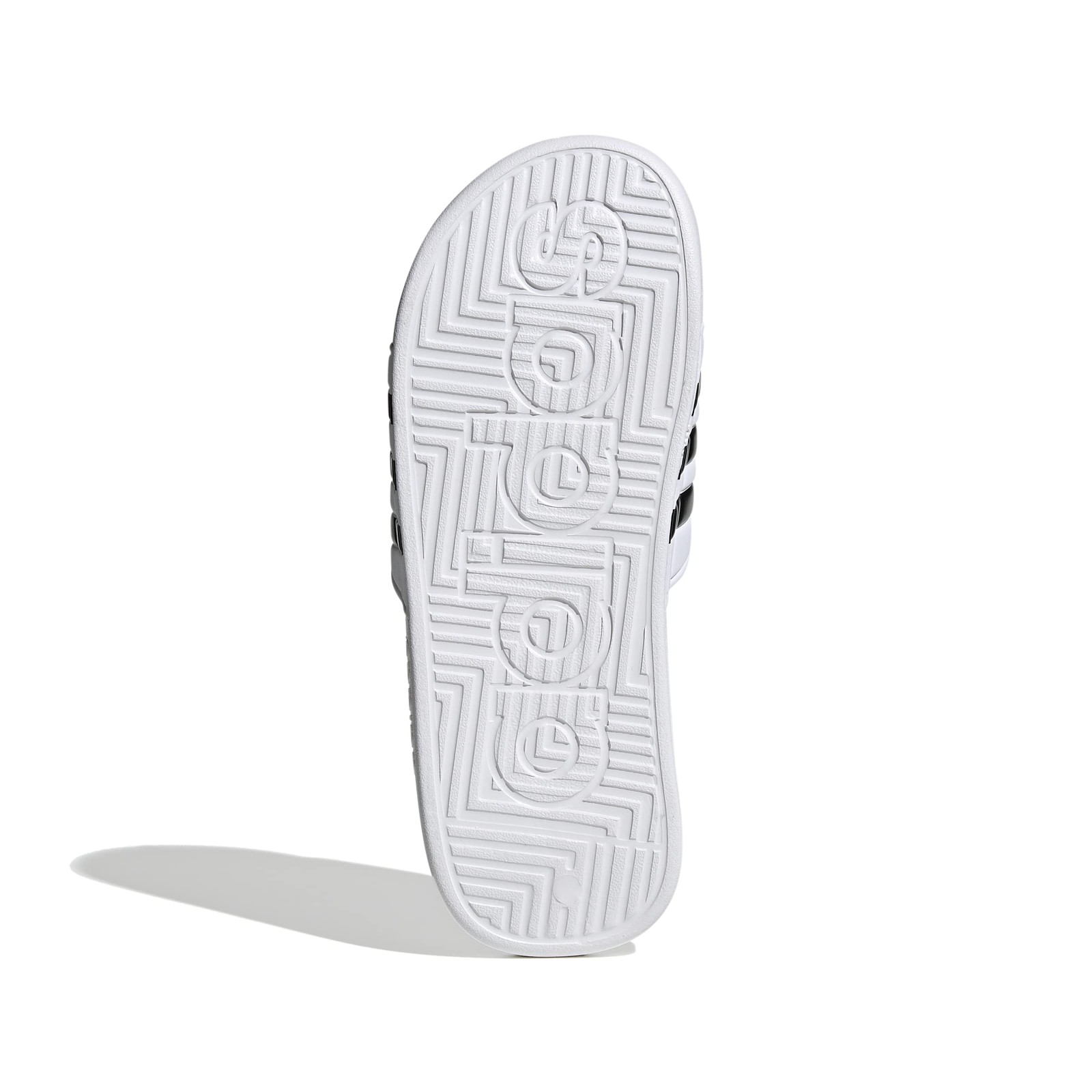 adidas Unisex Adissage Slides Sandal, White/Black/White, 15 US Slides Men