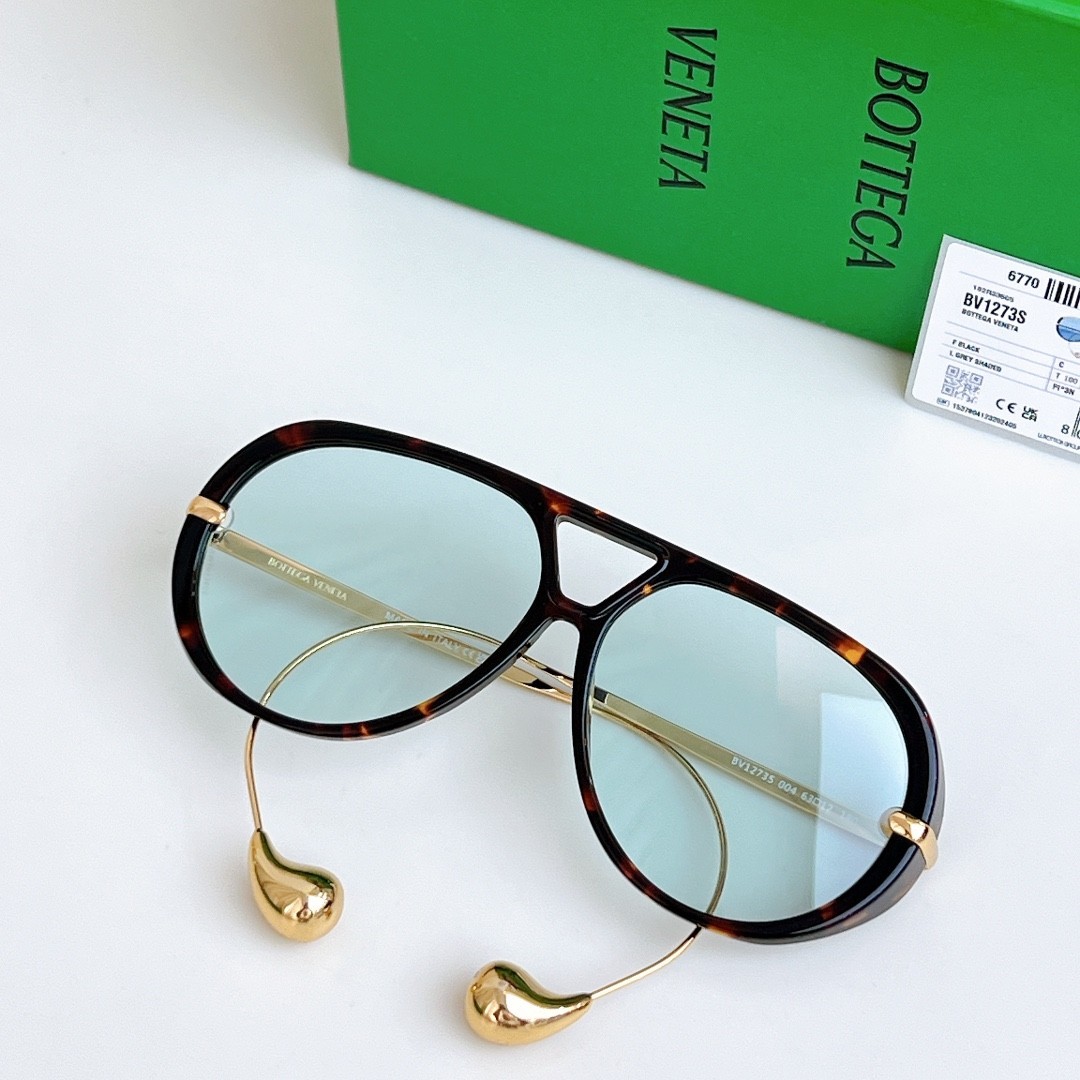 Bottega Veneta BV1273 Women’s Sunglasses 63MM Tortoiseshell Frame Blue Lens