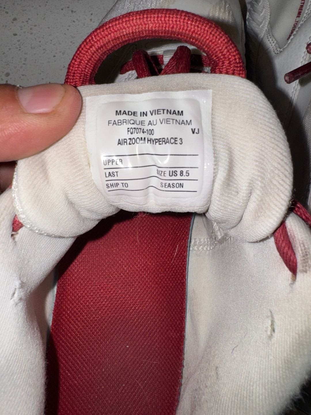Nike Air Zoom Hyperace 3 White Team Crimson Volleyball Shoes