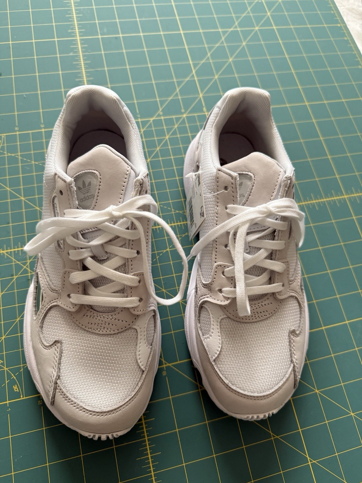 Adidas Women’s Falcon US 7 EU 38-2/3 White And Wheat Color