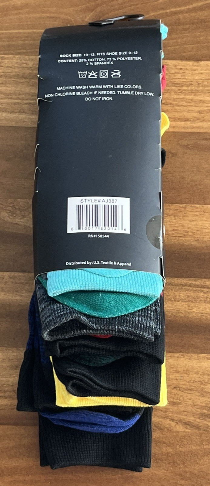 Alexander Julien Colours Socks 7 Pair Men’s Size 10-13 Socks