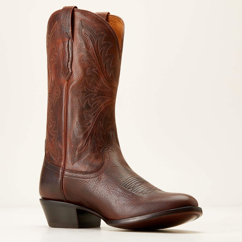Men’s Ariat Bench Made James Bison Western Boots 10D Saddle Brown 10044812 NIB