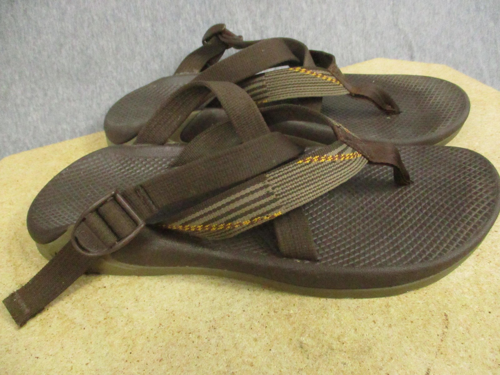 Chaco Sandals Mens Size 13 Brown Z/2 Toe Loop Adjustable Strap EcoTread J103017