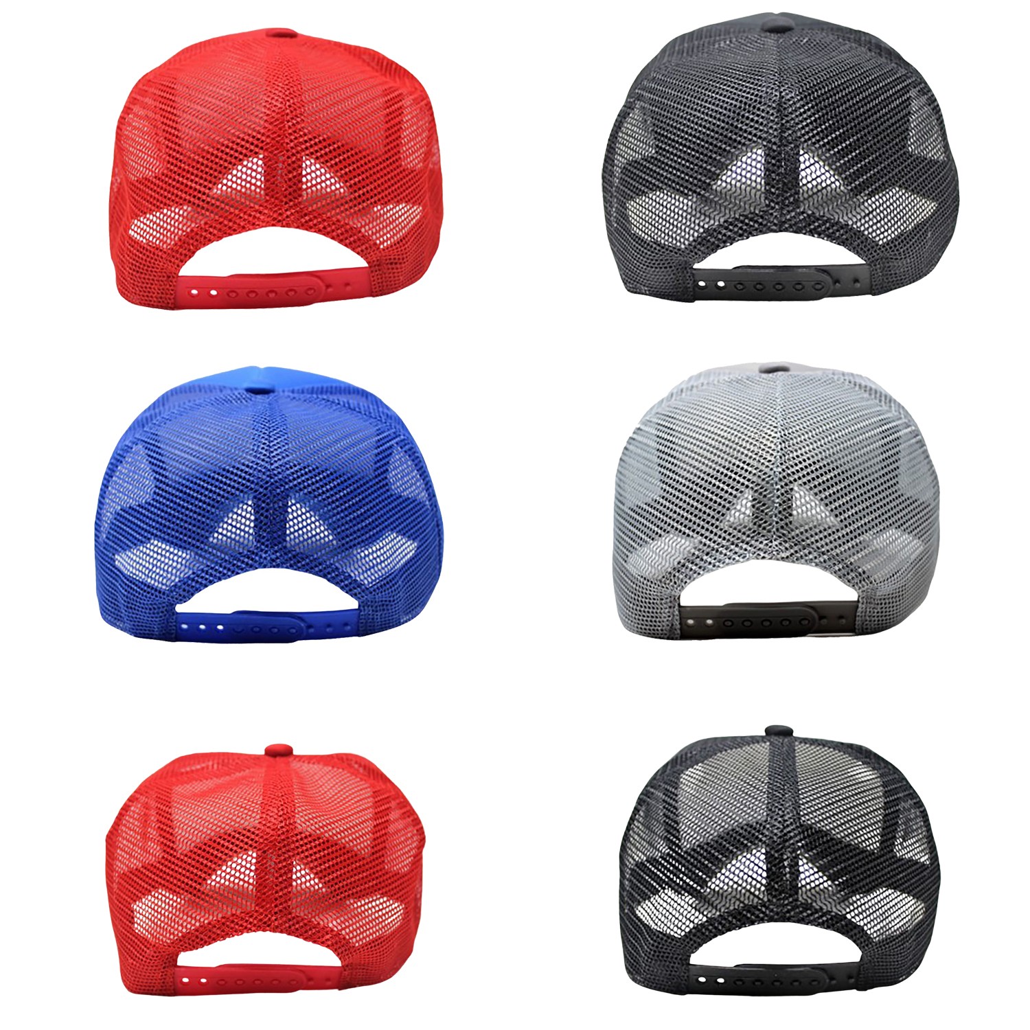 6-Pack Trucker Hat Adjustable Cap
