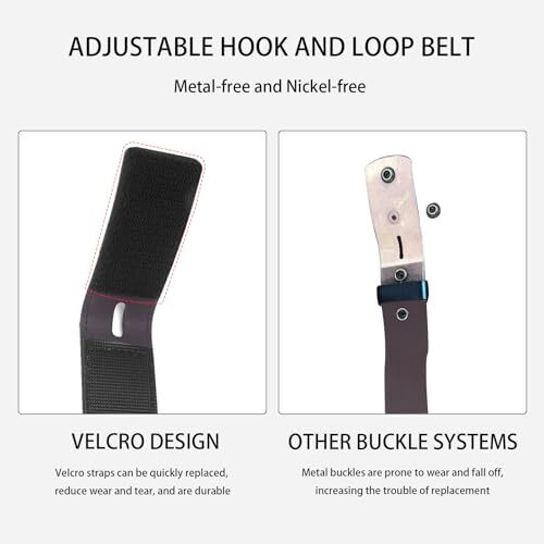 1-1/2″ (38mm) Leather Belt Buckle Hook and Belt Strap for Interchangeable Top