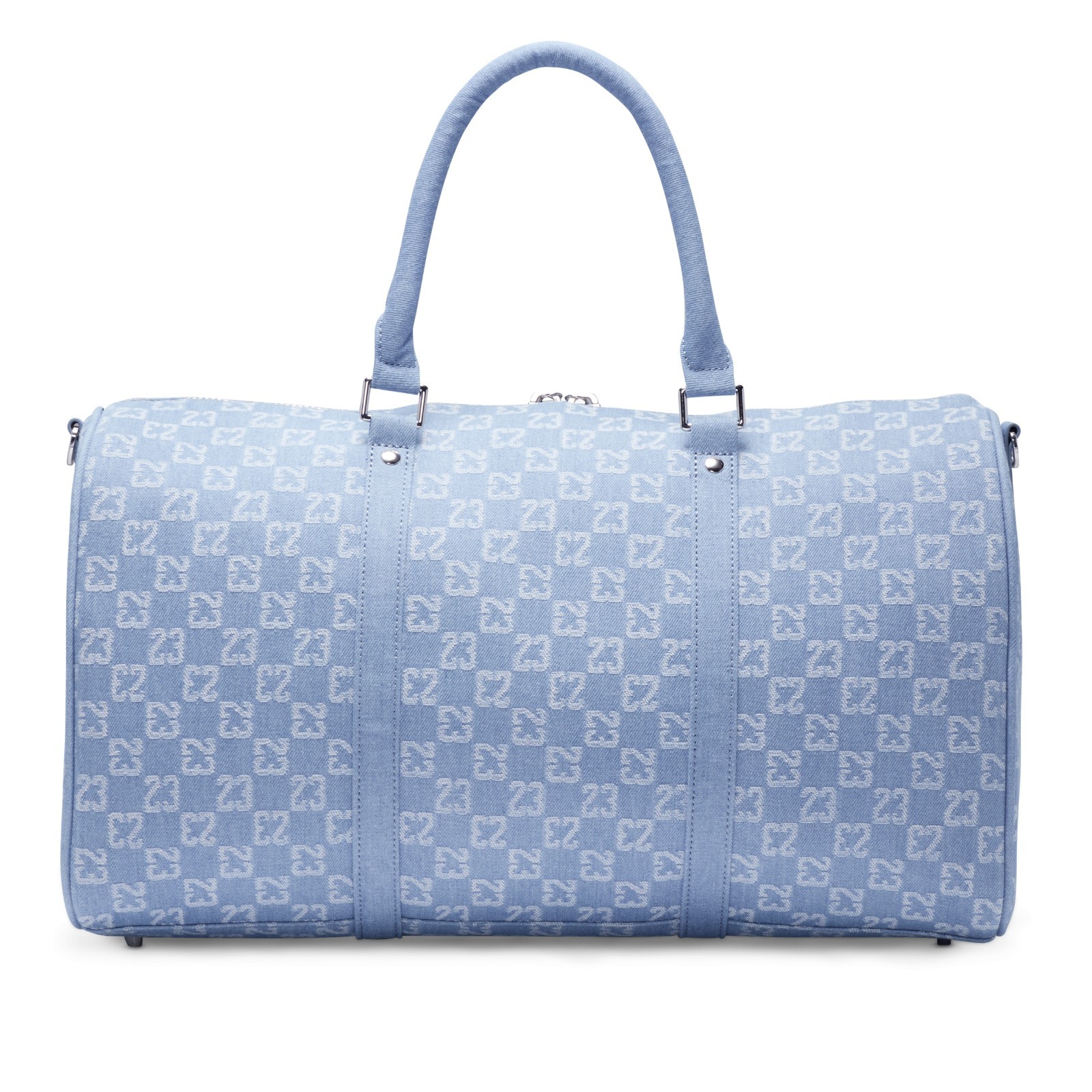 Nike Jordan Denim Blue/White LM9060-571 Monogram Gym Travel Duffel Bag (40L)