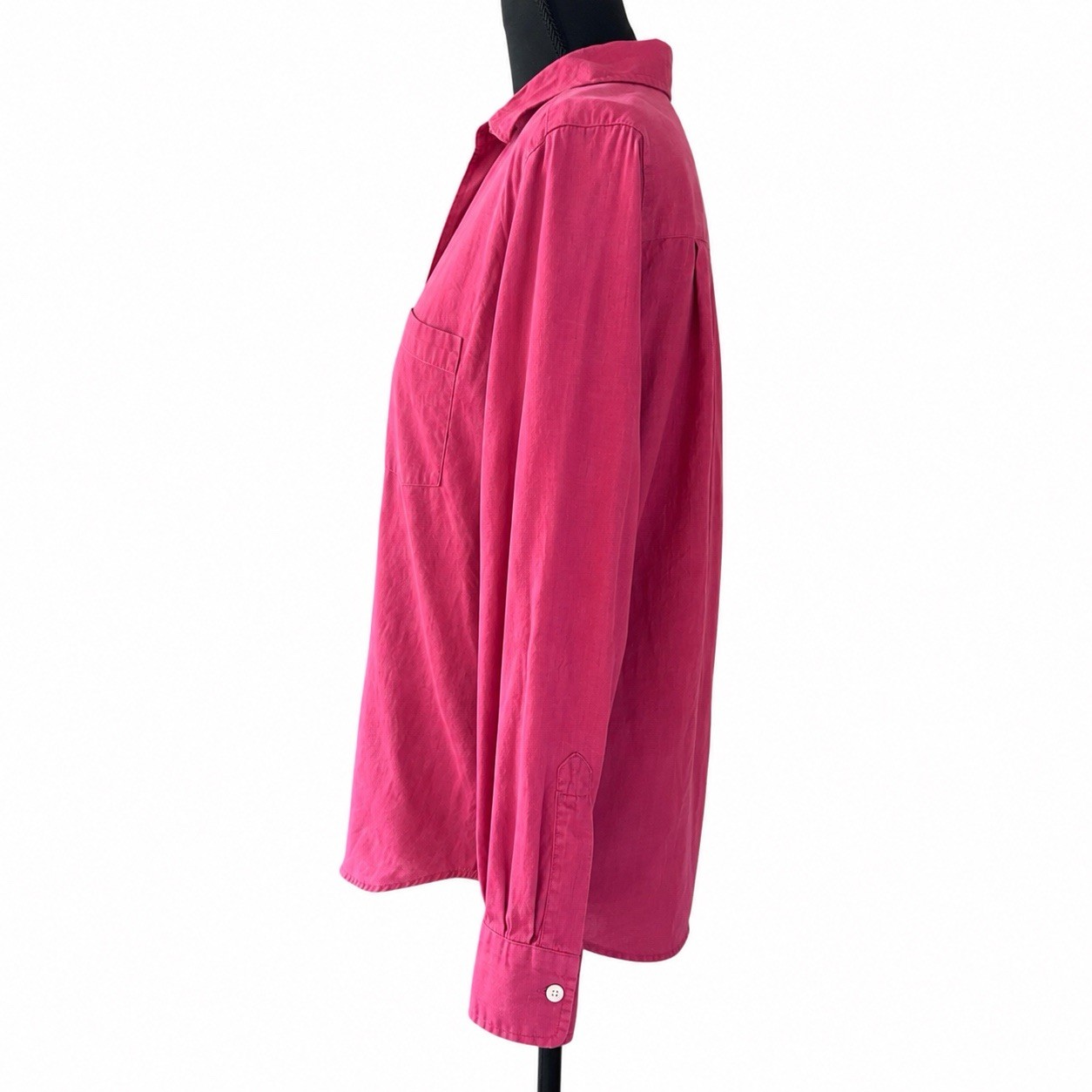 Talbots Women’s Size 4 Pink Button Up 100% Cotton Shirt