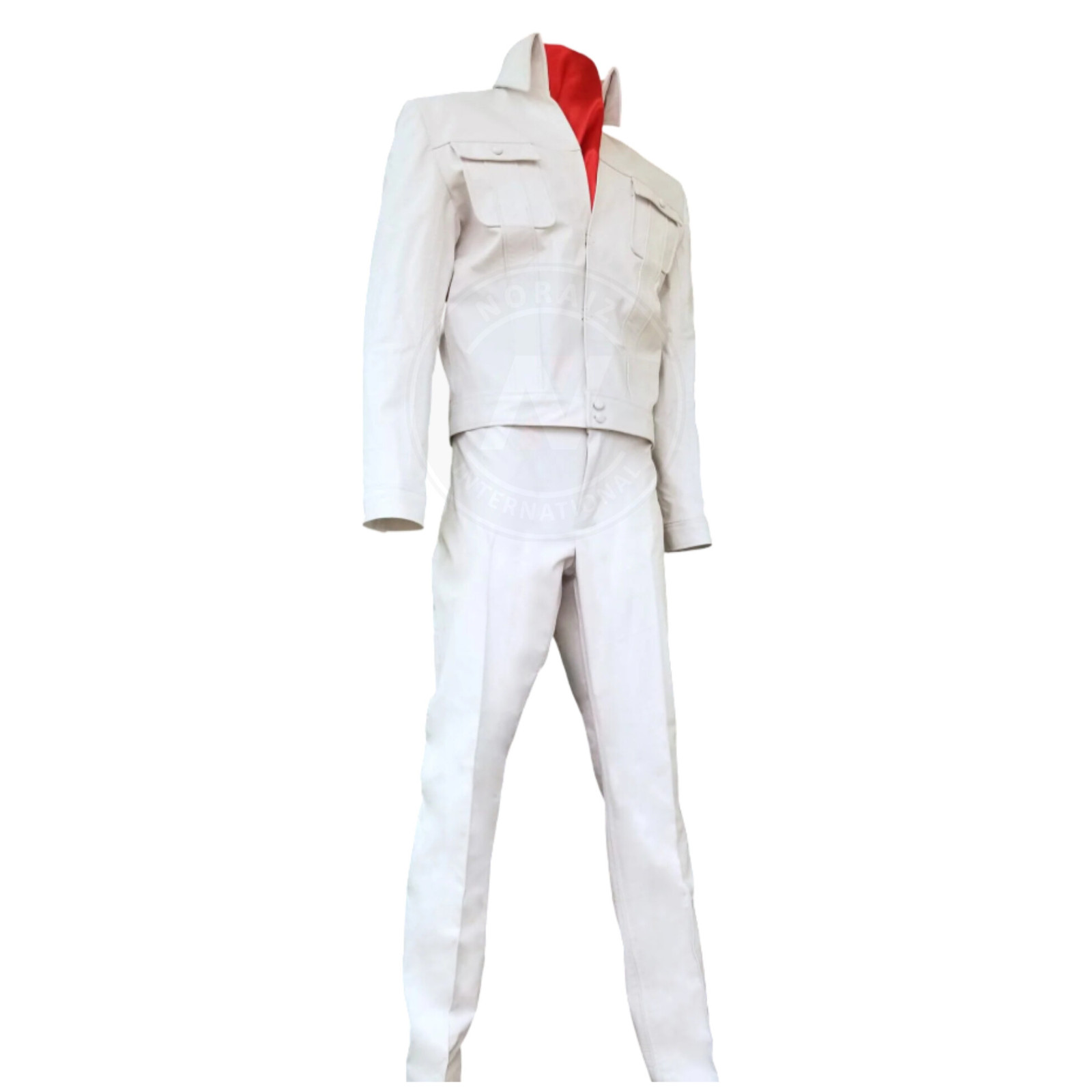 White Soft Sheepskin Leather Elvis 1968 Comeback Suit | Tribute Costume Outfit