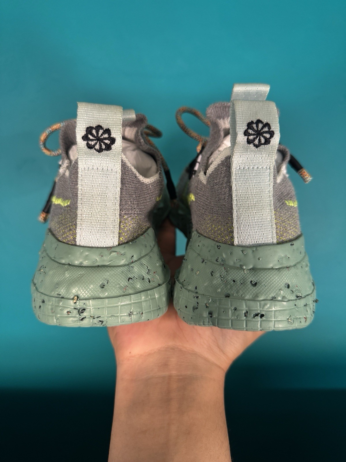 Nike Space Hippie 01 Women’s Size 4 Gray Volt Athletic Running Sneakers