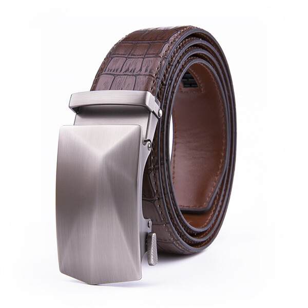 Men’s Ratchet Belts with Automatic Buckle Leather Dress Belt One Size 46″