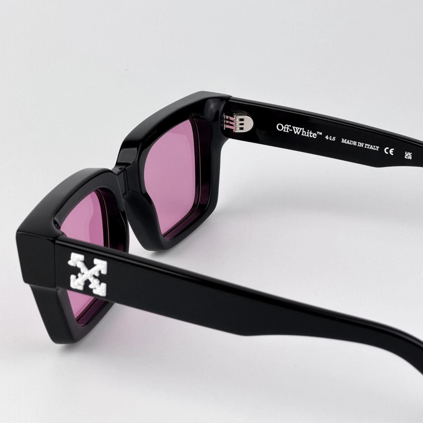 Off-White Men Sunglasses Black Pink Square OERI008 VIRGIL 1030 NEW AUTHENTIC