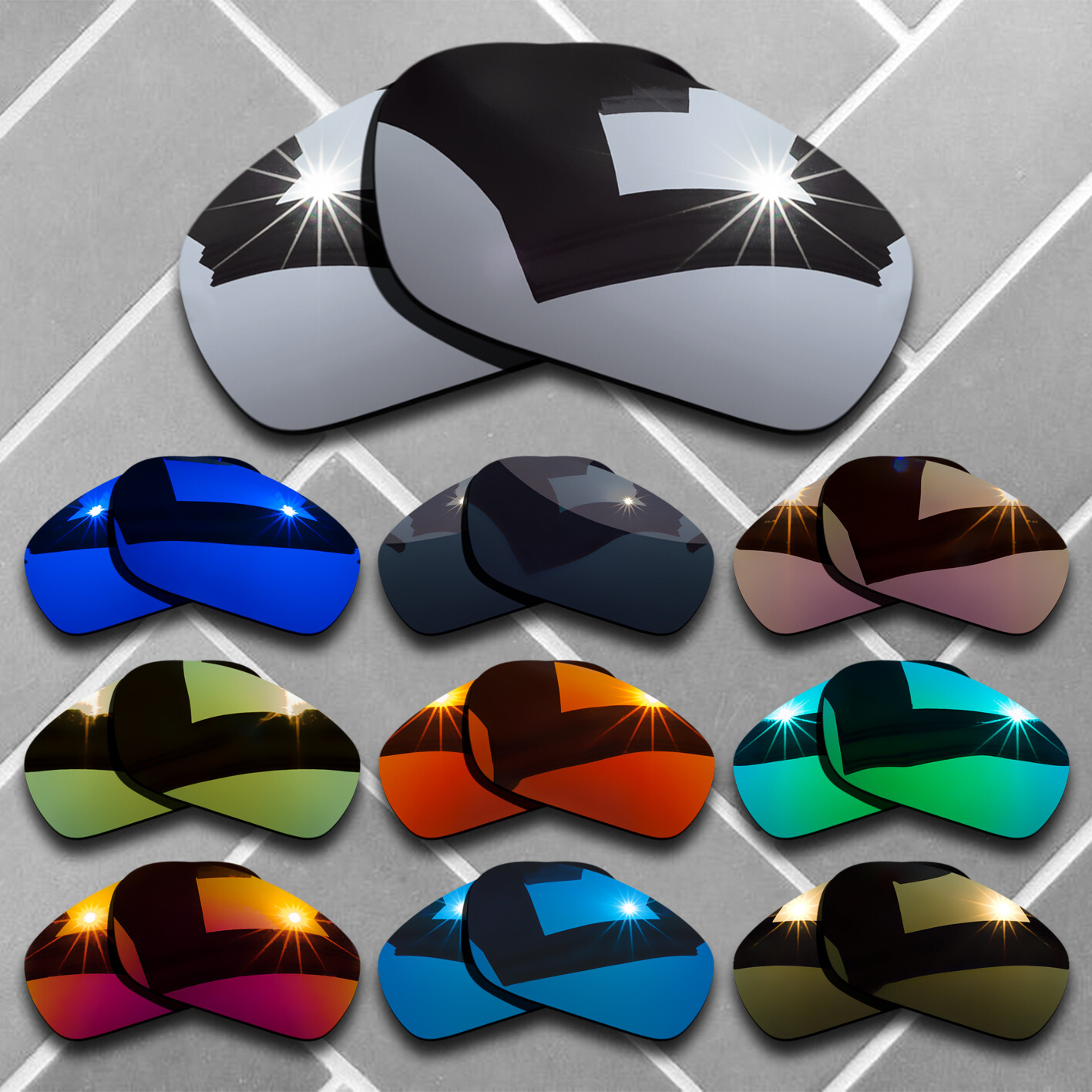 Polarized Replacement lenses for-Oakley Pit Boss 2 II OO9137 AntiScratch Choices