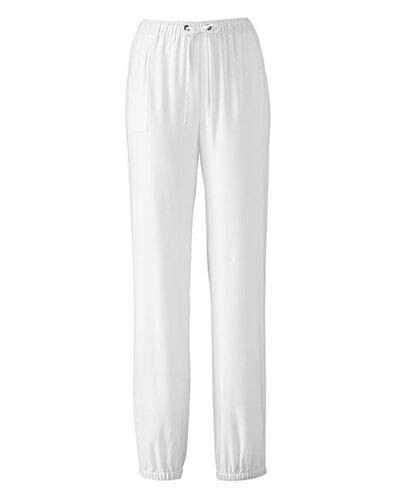 LabelBe Woven Harem Trousers White UK 16 DH7 GG 10