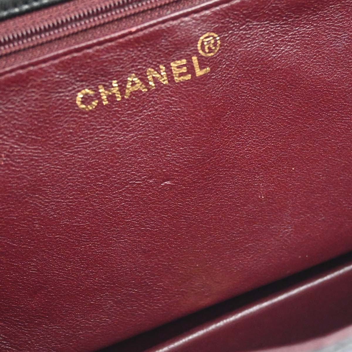Chanel Black Lambskin Pushlock Medium Half Flap Shoulder Bag 188065