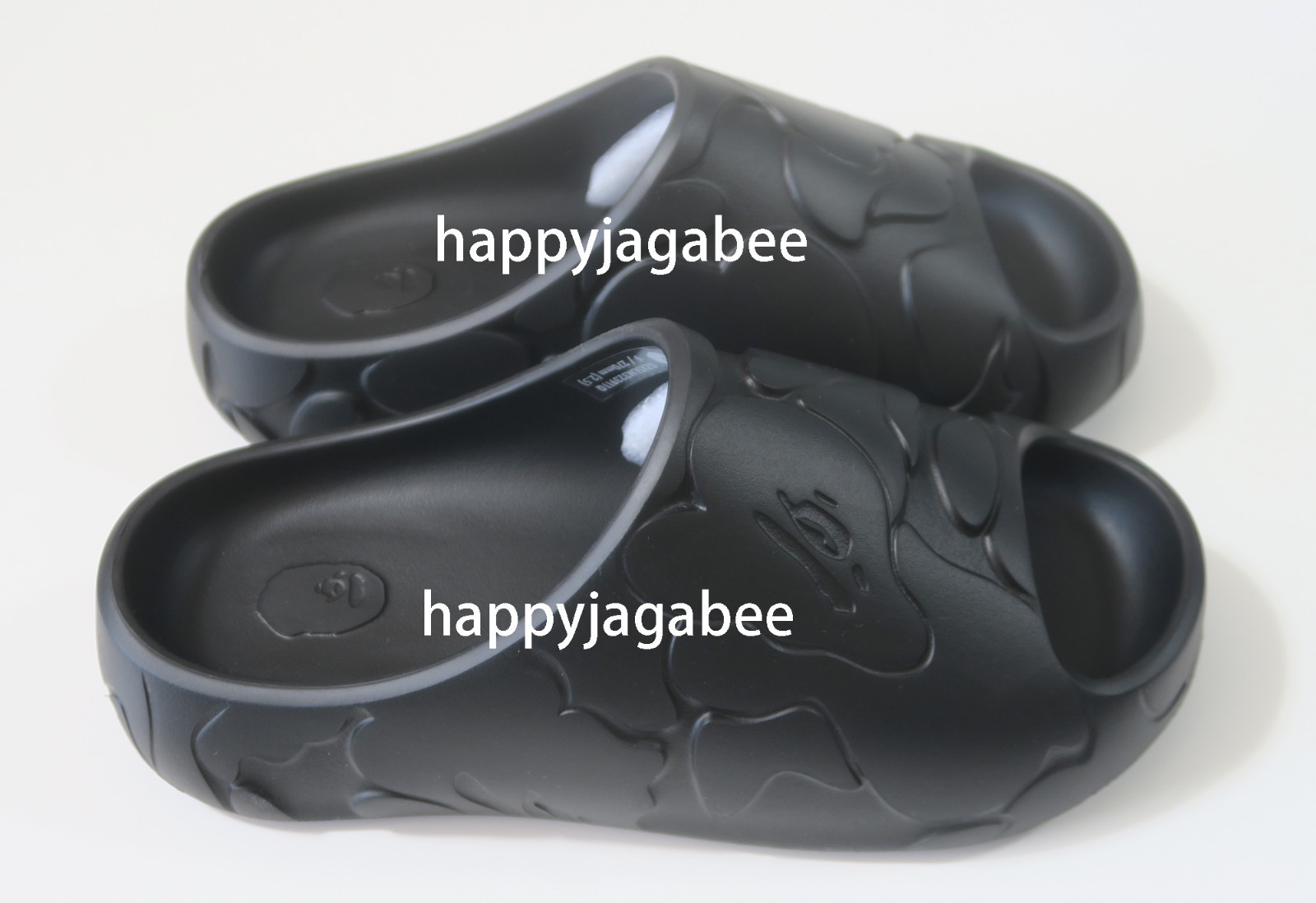 * A BATHING APE Men’s Footwear BAPE SLIDE #1 Black / Beige 1M30191323