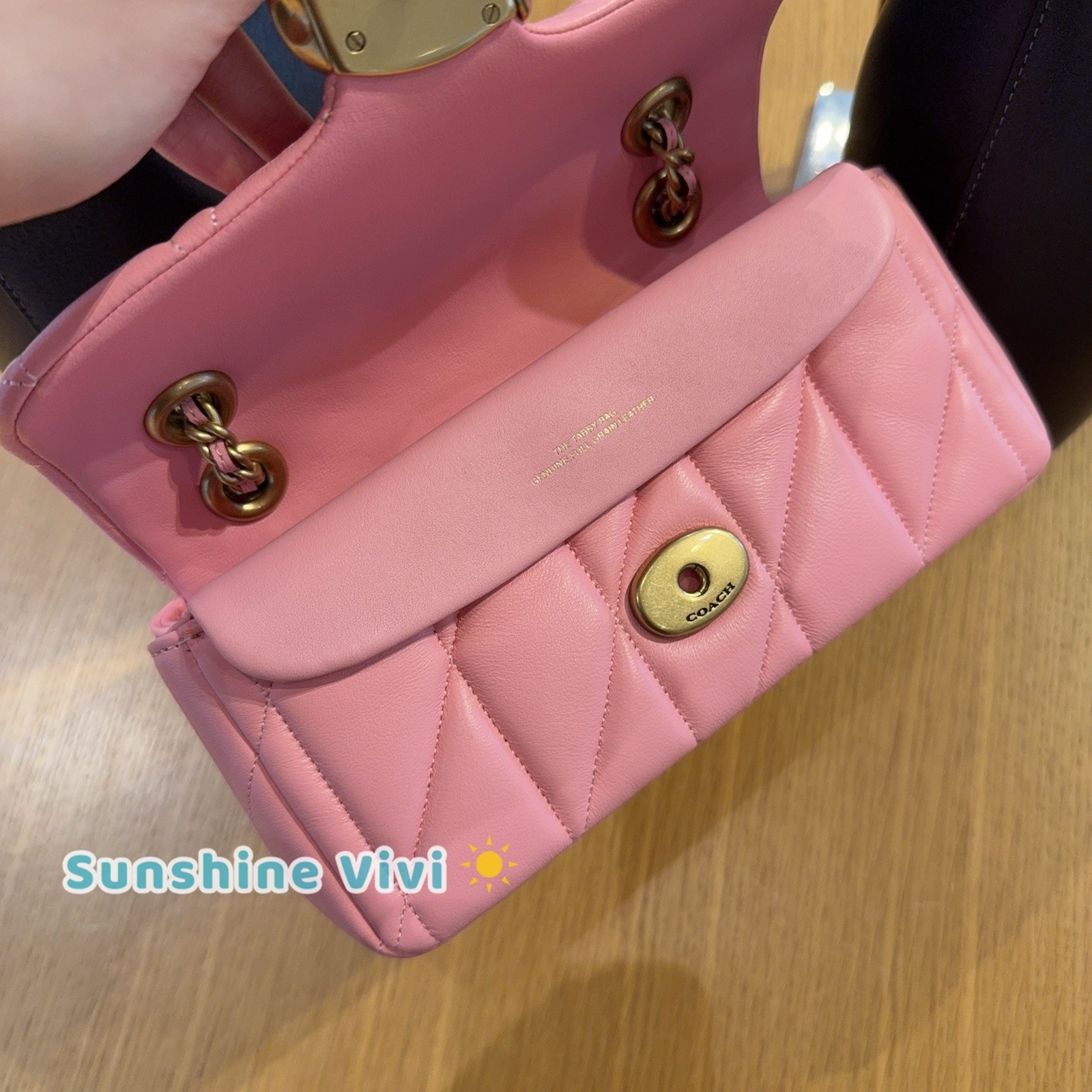 NWT COACH CP149 Tabby Shoulder Bag 20 Quilting nappa Leather FLOWER PINK