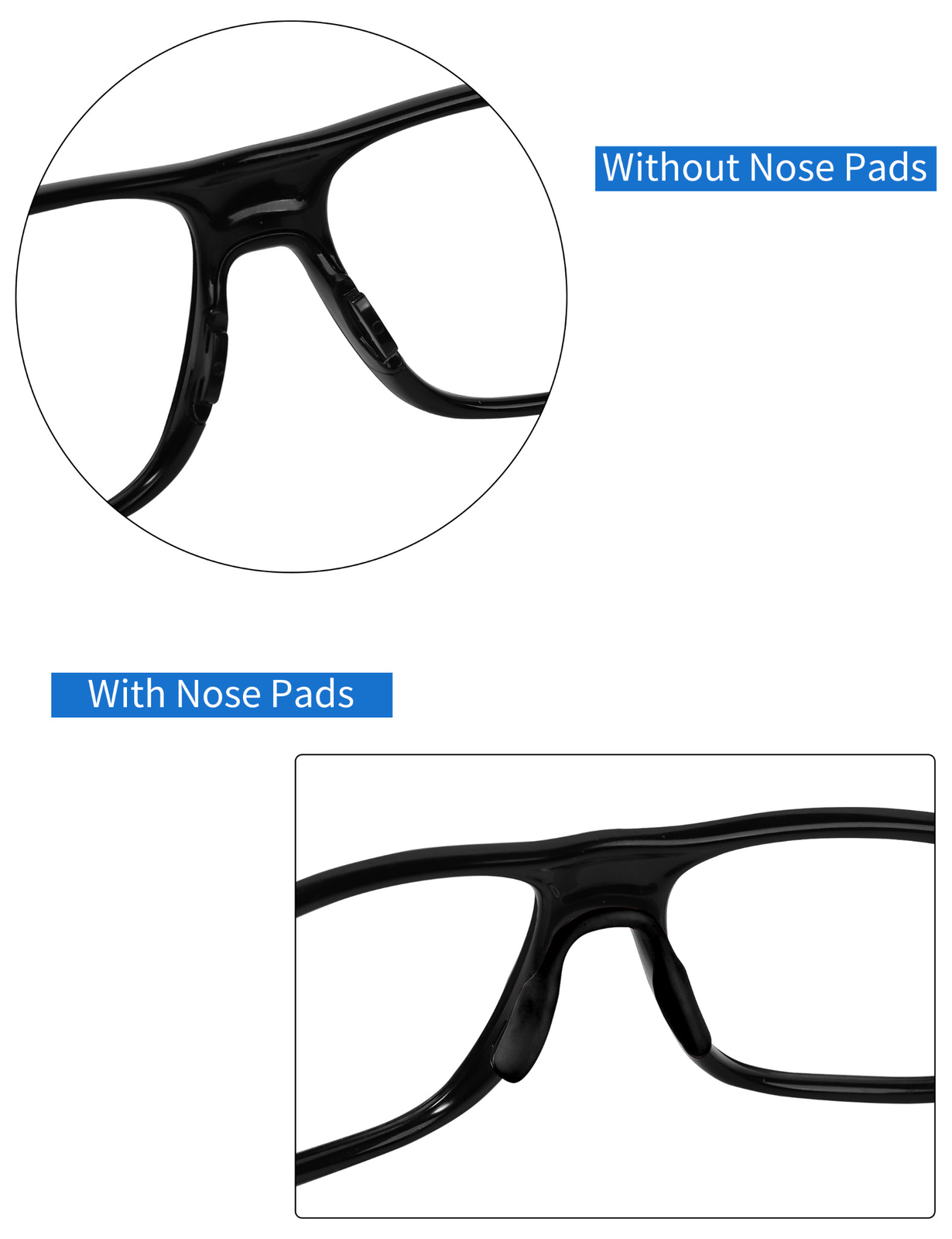 Replacement Nose Pads High Bridge Fit for-Oakley Corridor OO9248