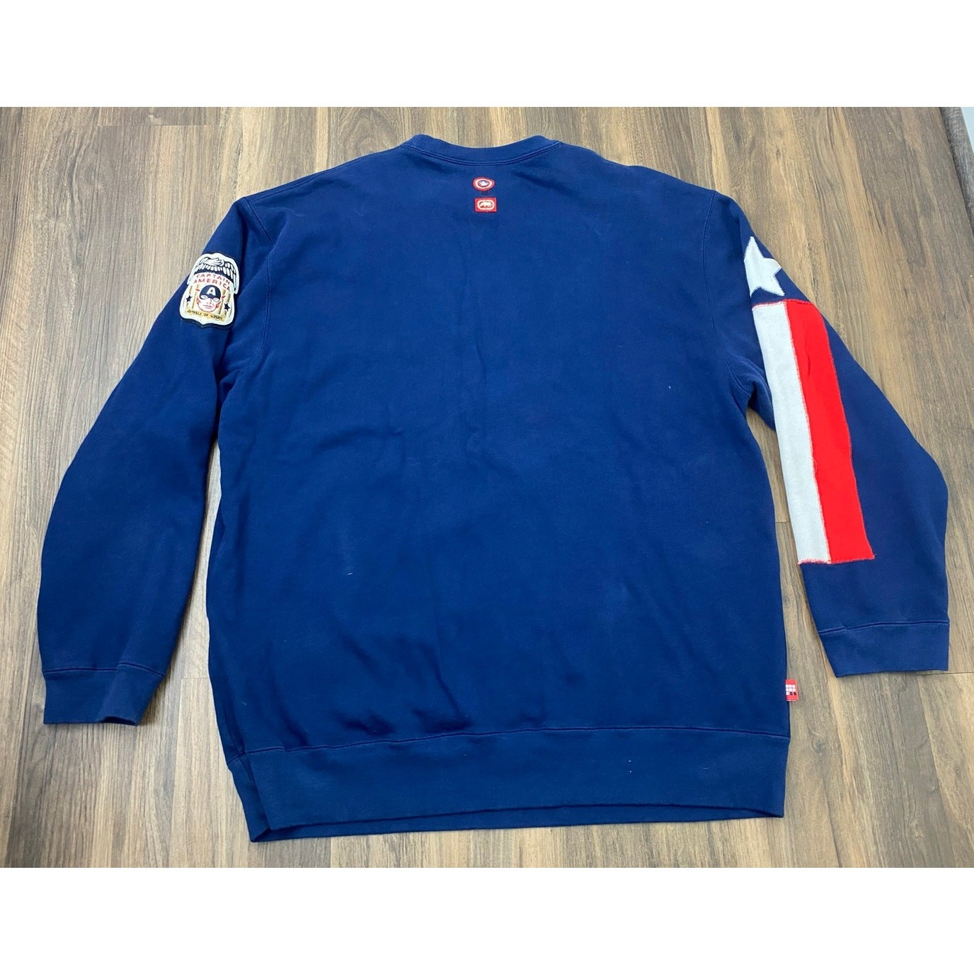 RARE Ecko x Marvel Captain America heavyweight graphic pullover sweatshirt XL