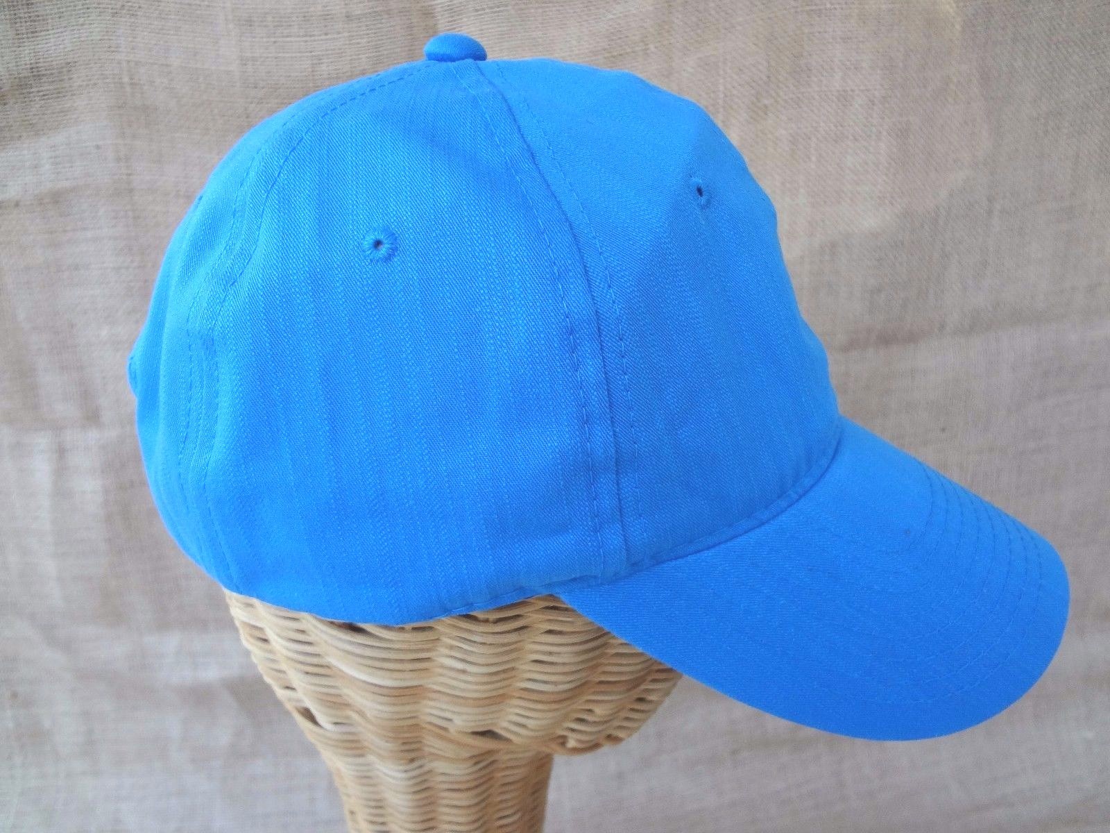 SKY BLUE Washed Cotton Polo Style Ball Cap Hat~One Size~Curved Bill~NEW