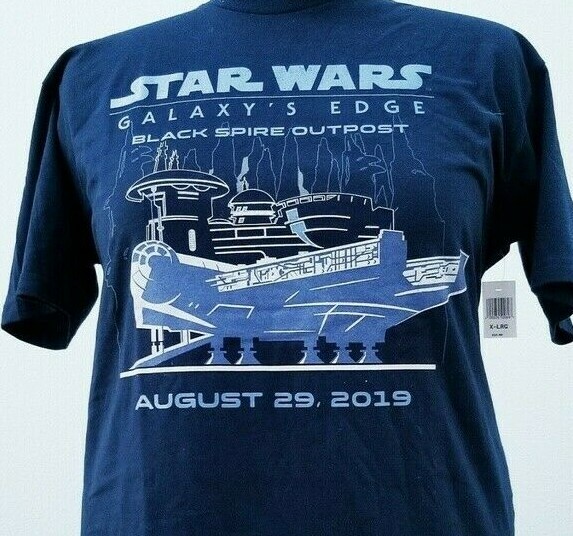 NEW Disney Star Wars Galaxy’s Edge Opening Day Adult T-Shirt S Small Official