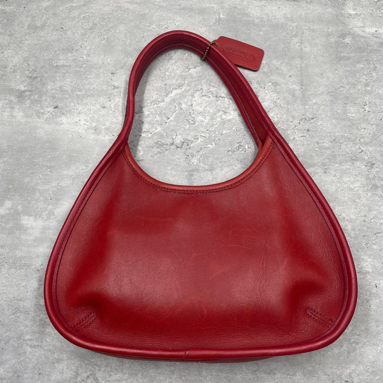 COACH 9027 handbag Ergo leather Vintage red rare