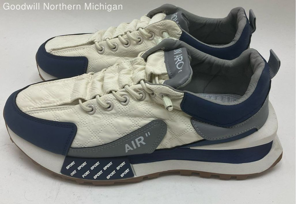 HDW AROW Air White Blue Gray Quilted Sneakers Shoes Men Not Specified