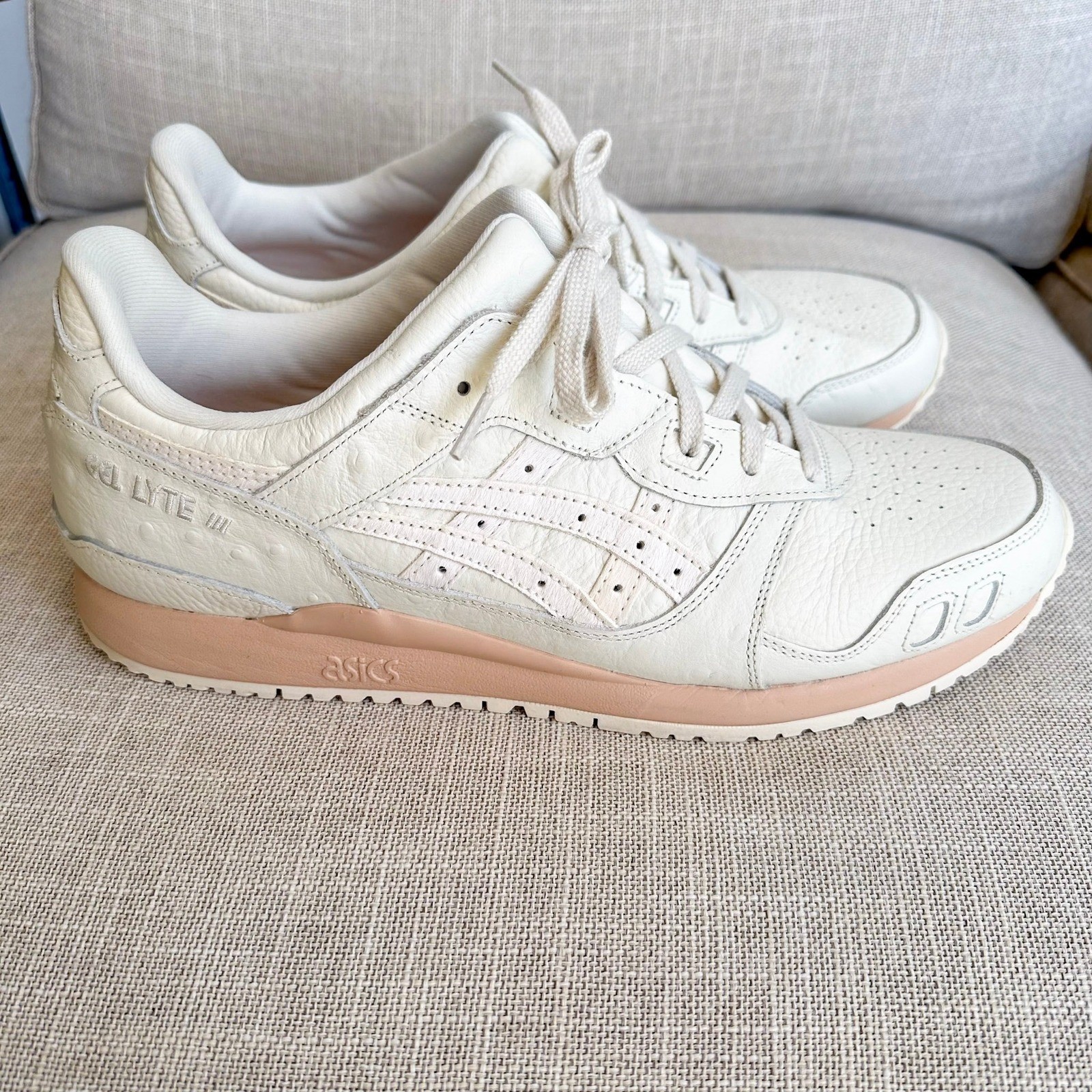 Asics Gel Lyte III OG Mythical Creatures Sneakers Size 12 US Mens Cream Bisque