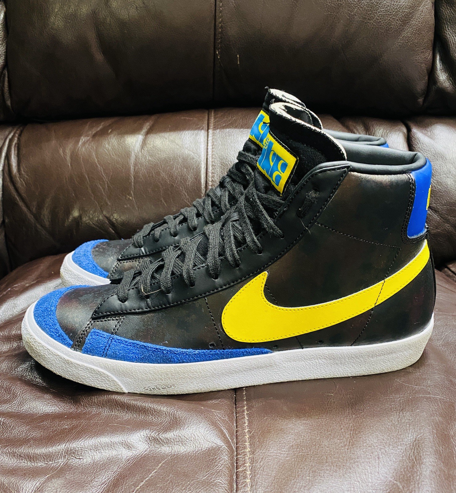 Nike Blazer Mid ’77 VNTG Sisterhood Black Yellow Royal Men’s Size 11 w/ Box
