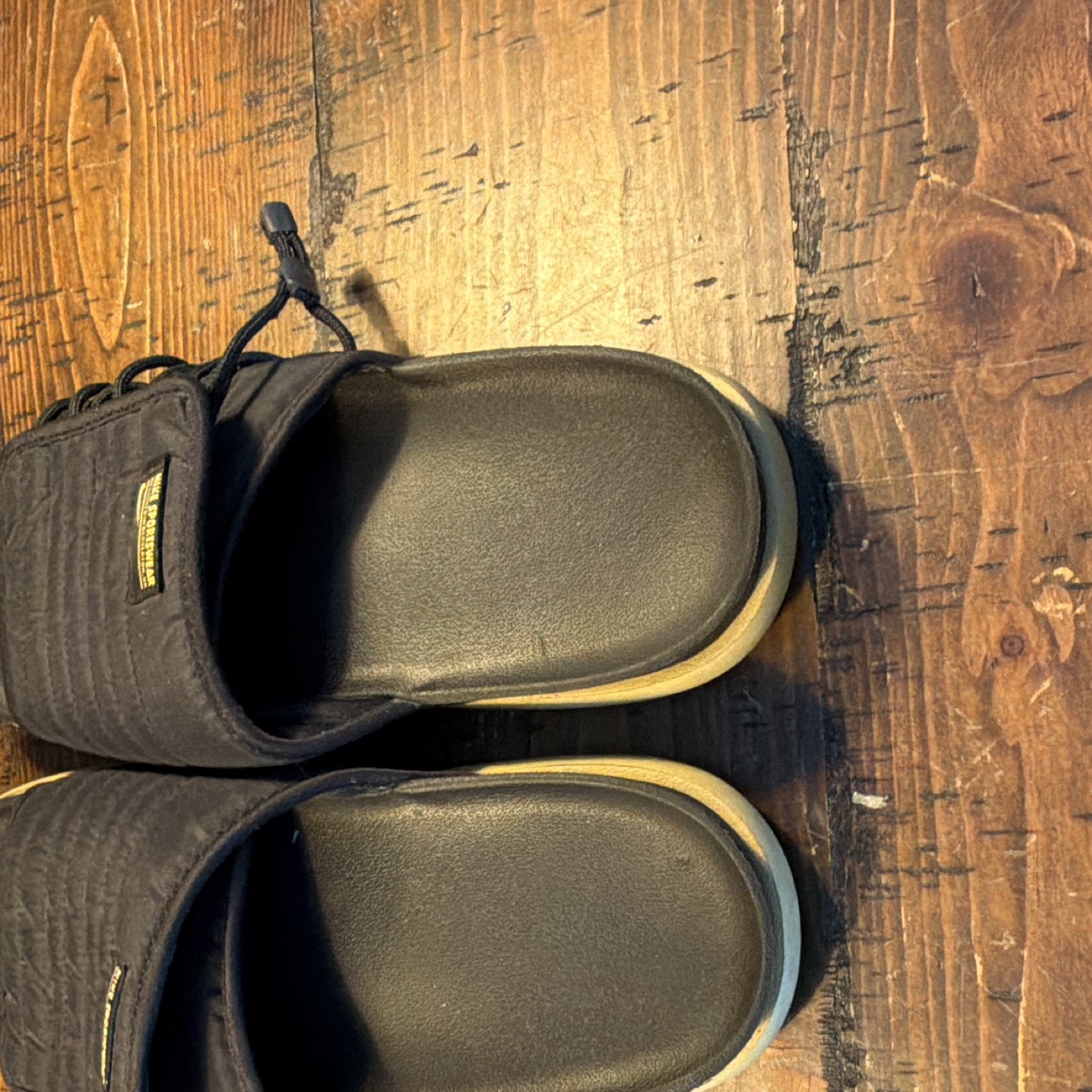 Nike Men’s Black Cushioned Slide Sandals Slip-On Synthetic Upper US 11 EU 45