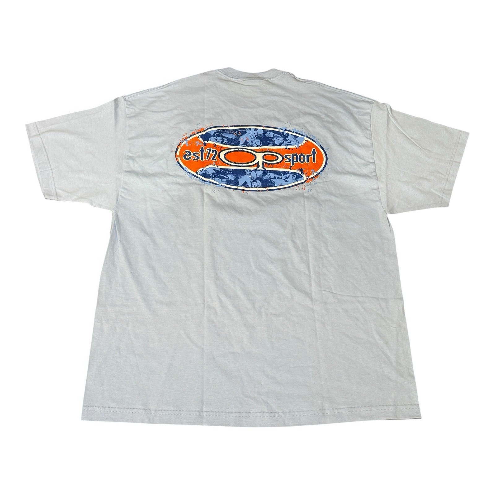 Vintage Ocean Pacific Ice Blue Short Sleeve Shirt Men’s Sz XXL