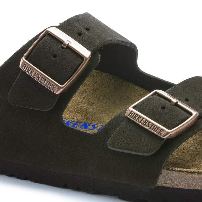 BIRKENSTOCK Arizona Soft Footbed Suede Leather Mocha Men’s and Women’s Sandals