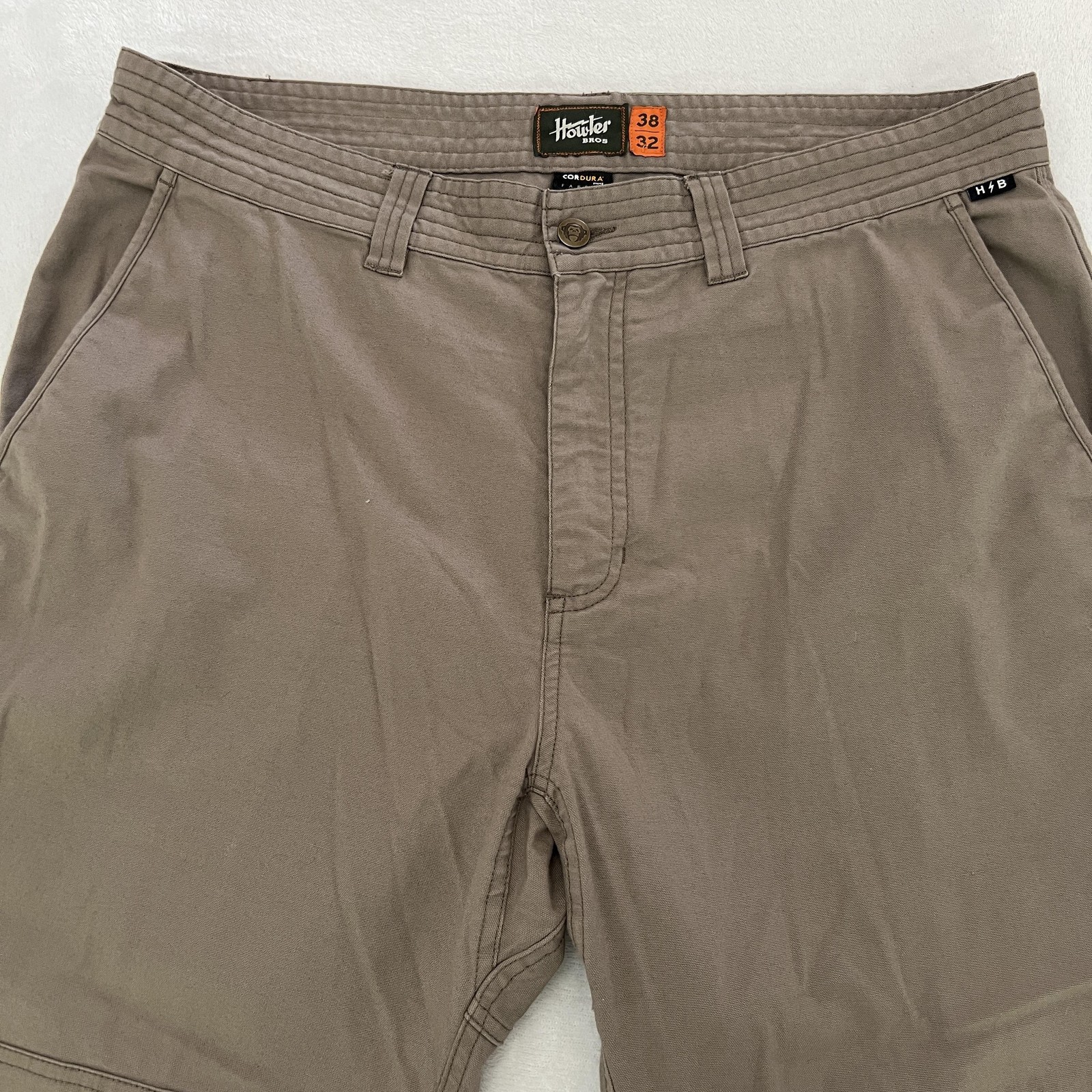 Howler Brothers Pants Mens 38×32 Brown Cordura Stretch Nylon Workwear Outdoor