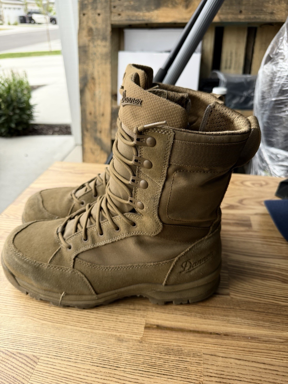 Danner Men’s Tactical Coyote Side Zip Lace-Up Boots US 10 EE EU 44 UK 9.5
