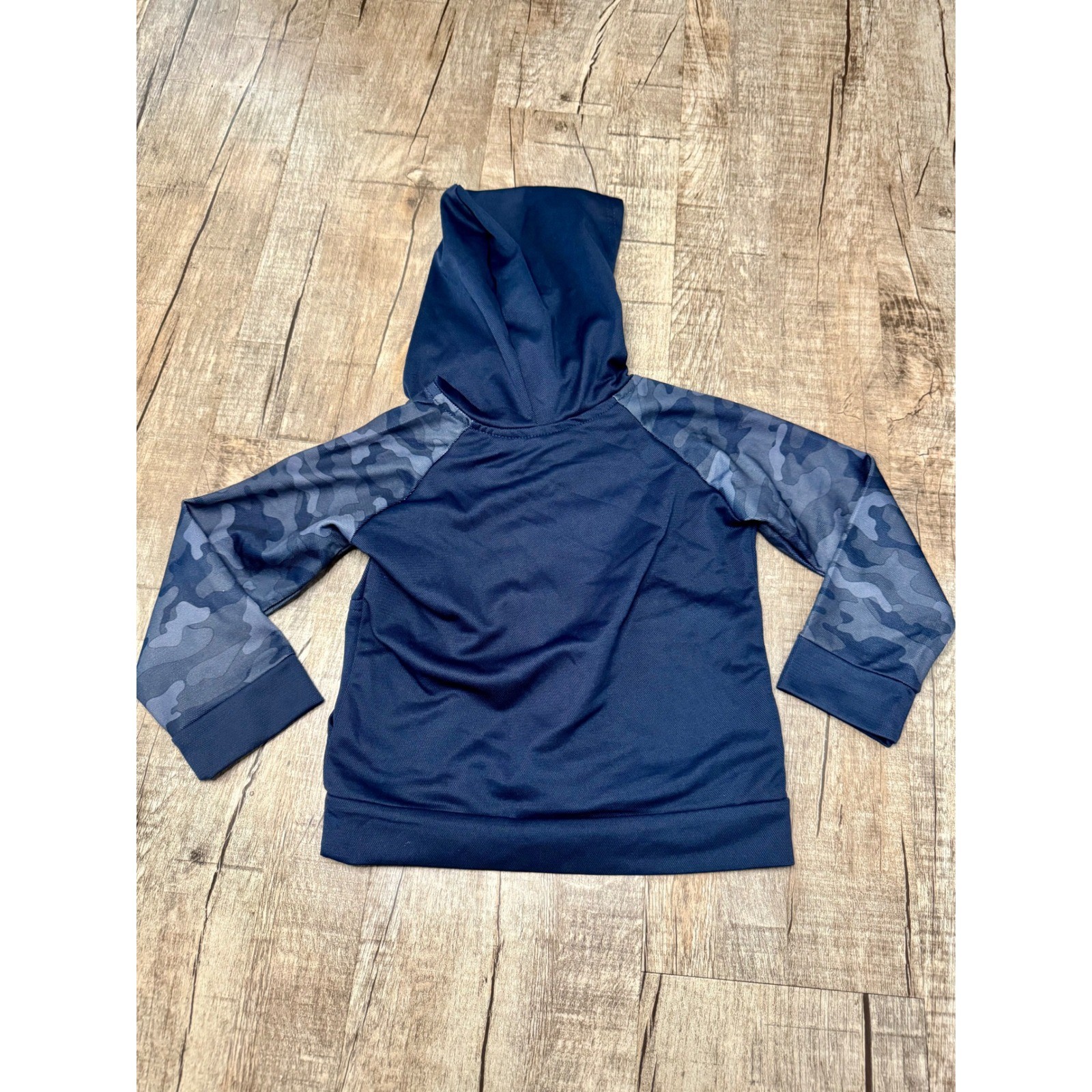 Mick Mack Sport Kids Navy Camo Tracksuit Set Half Zip Hoodie & Joggers 3T