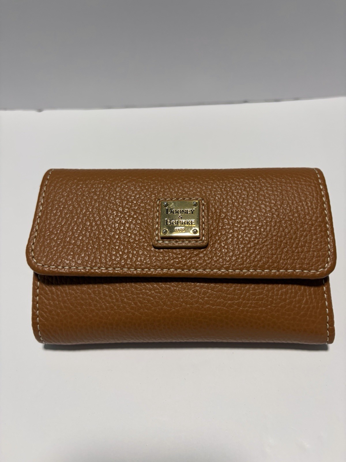 Dooney & Bourke Lucca Leather Satchel In Caramel W/Matching Lucca Flap Wallet