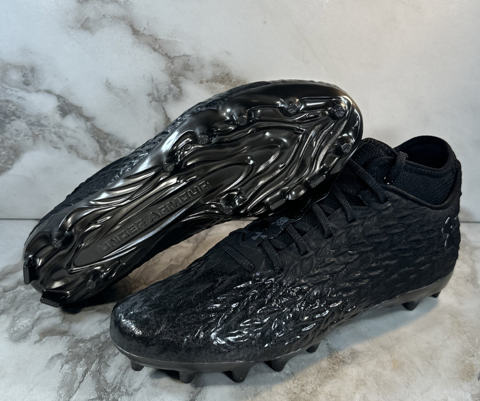 Under Armour Spotlight 4 MC Football Cleats Mens Size 10.5 Black New 3027977-001