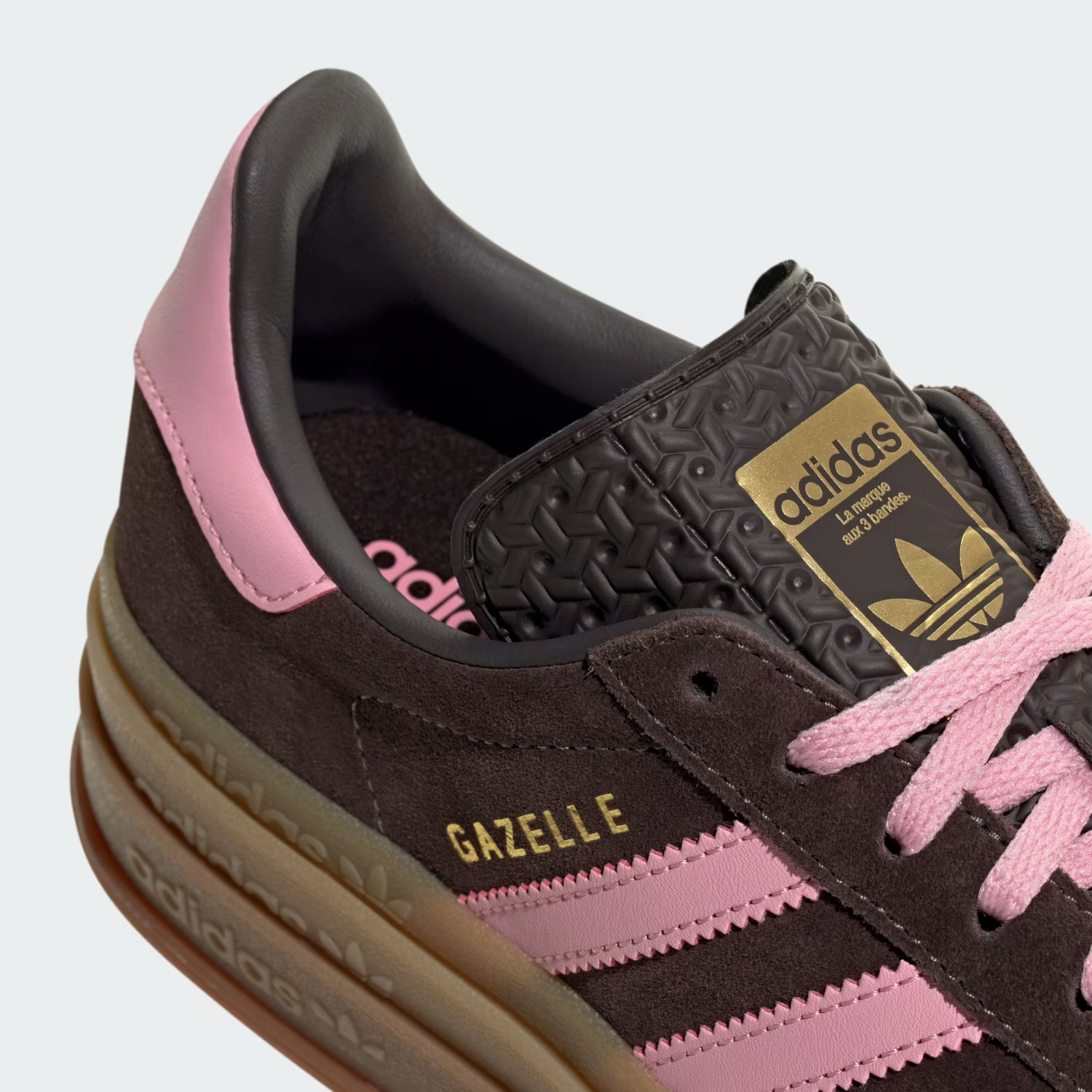 Adidas Originals Gazelle Bold Womens Casual Shoes IH6786 Aurora Coffee Pink 7