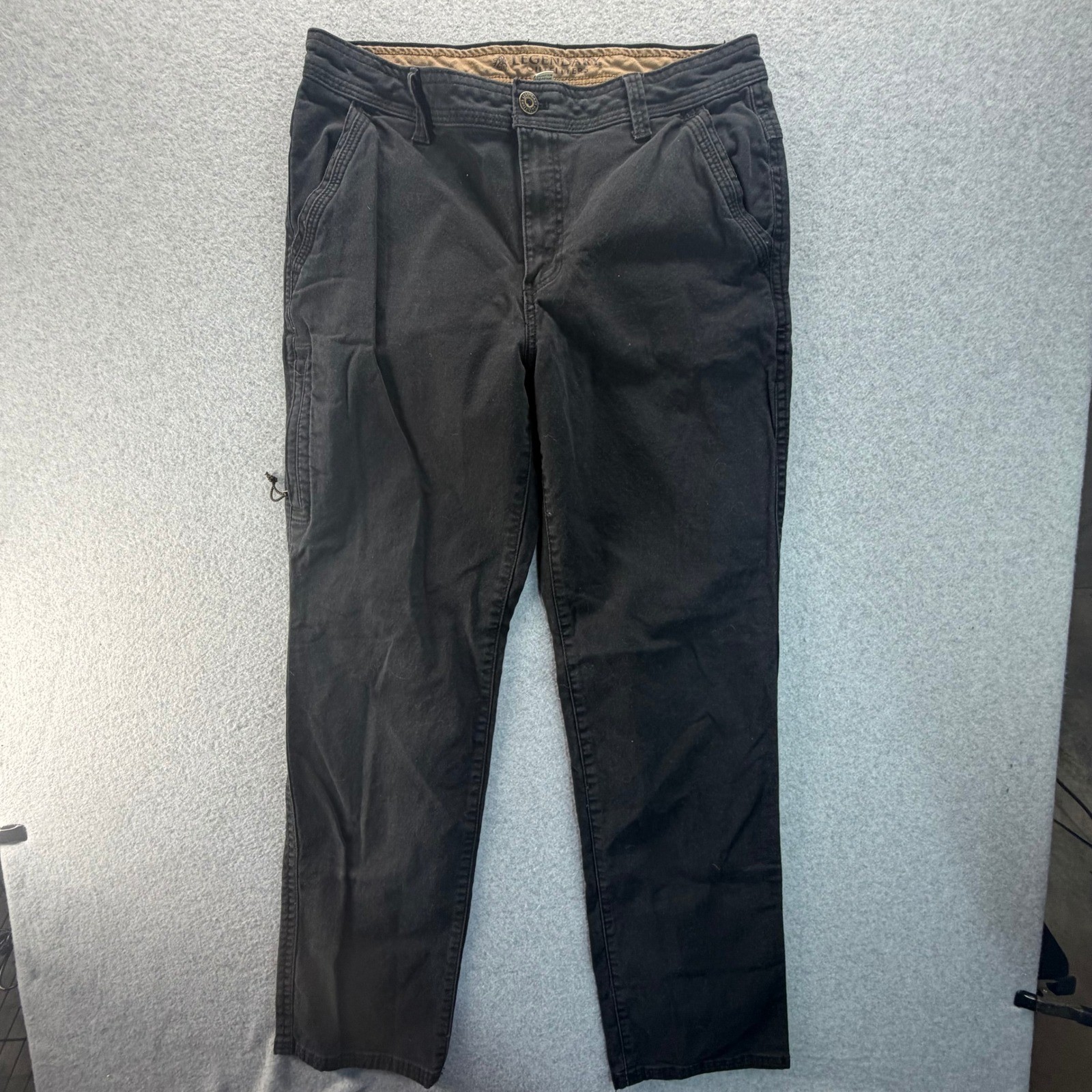 Legendary Outfitters Mens Black Utility Cargo Pants 34×34 Cotton Stretch Rugged