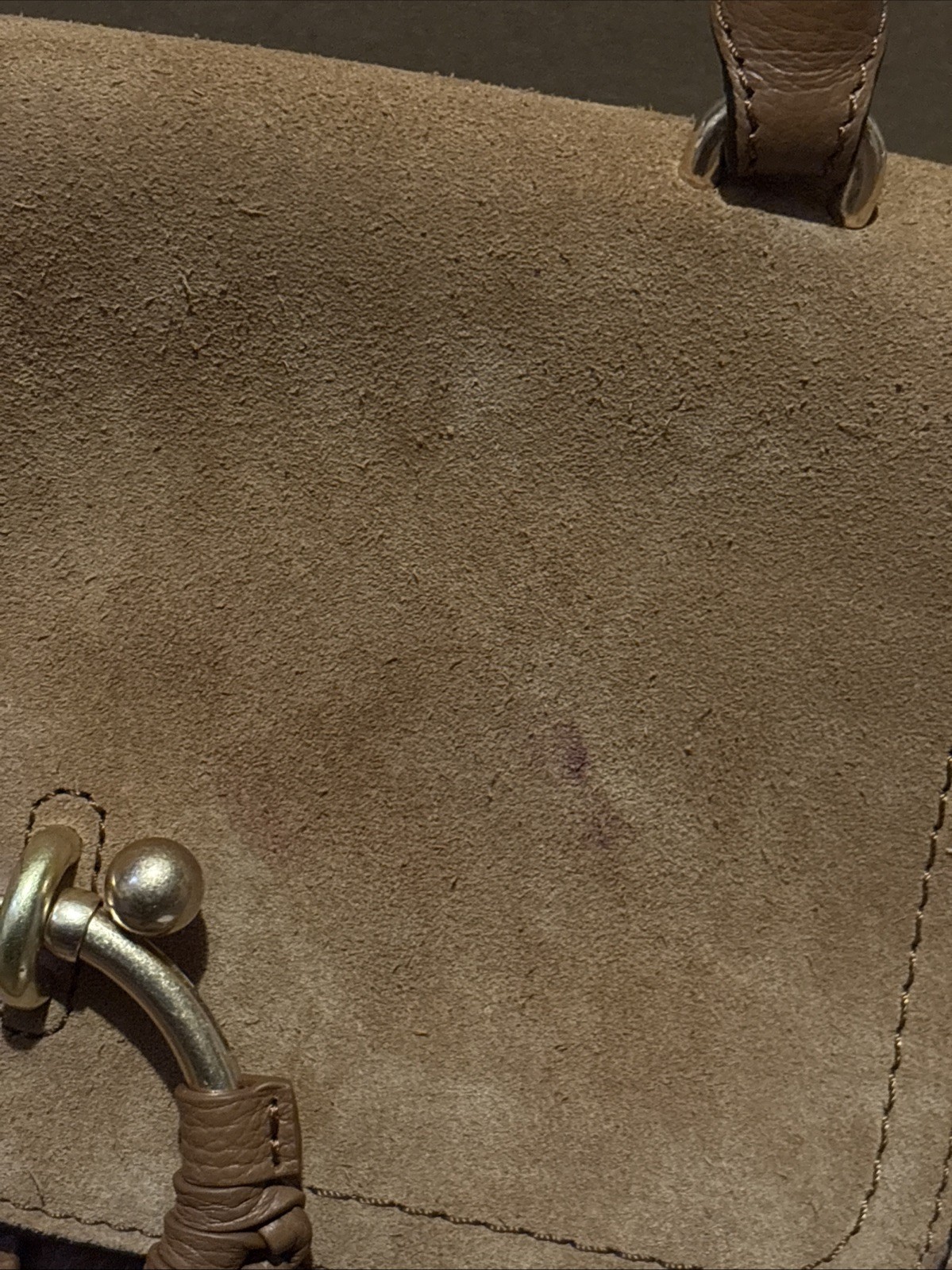 See By CHLOE Joan Mini Crossbody Leather Suede Bag Brown New With Defects