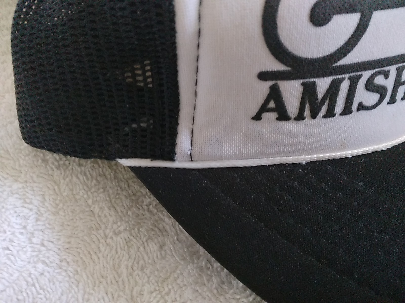 Amish Country Polyester Foam Vintage Trucker Hat Snapback Mesh