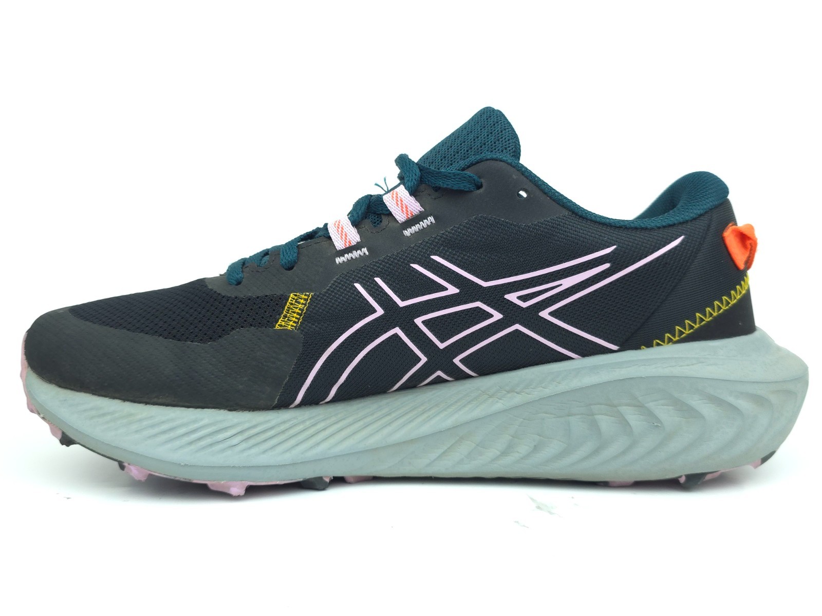 ASICS Womens 9 GEL Excite Trail 2 Black Light Ube Running Shoes 1012B412 EUC